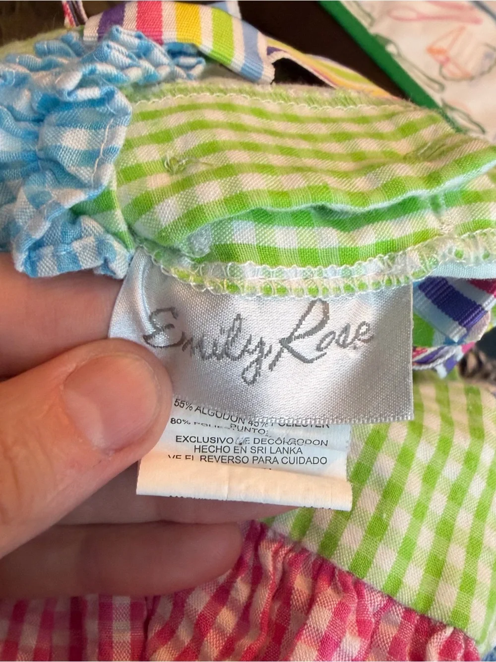 Emily Rose Girl’s Tank Beach Appliqué Color Block Tropical Casual Dress Size 2T